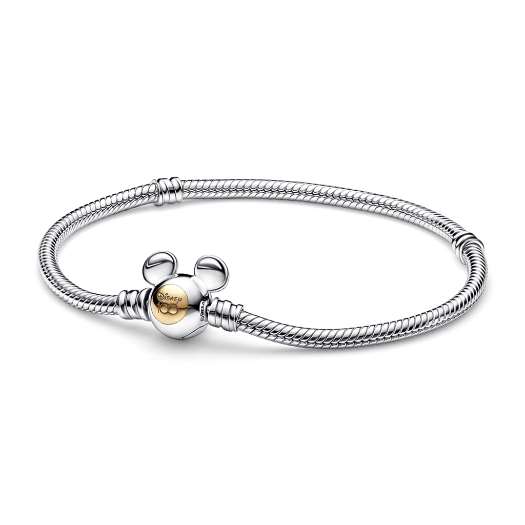 Pandora Disney 100th Anniversary Moments Snake Chain Bracelet Size 19