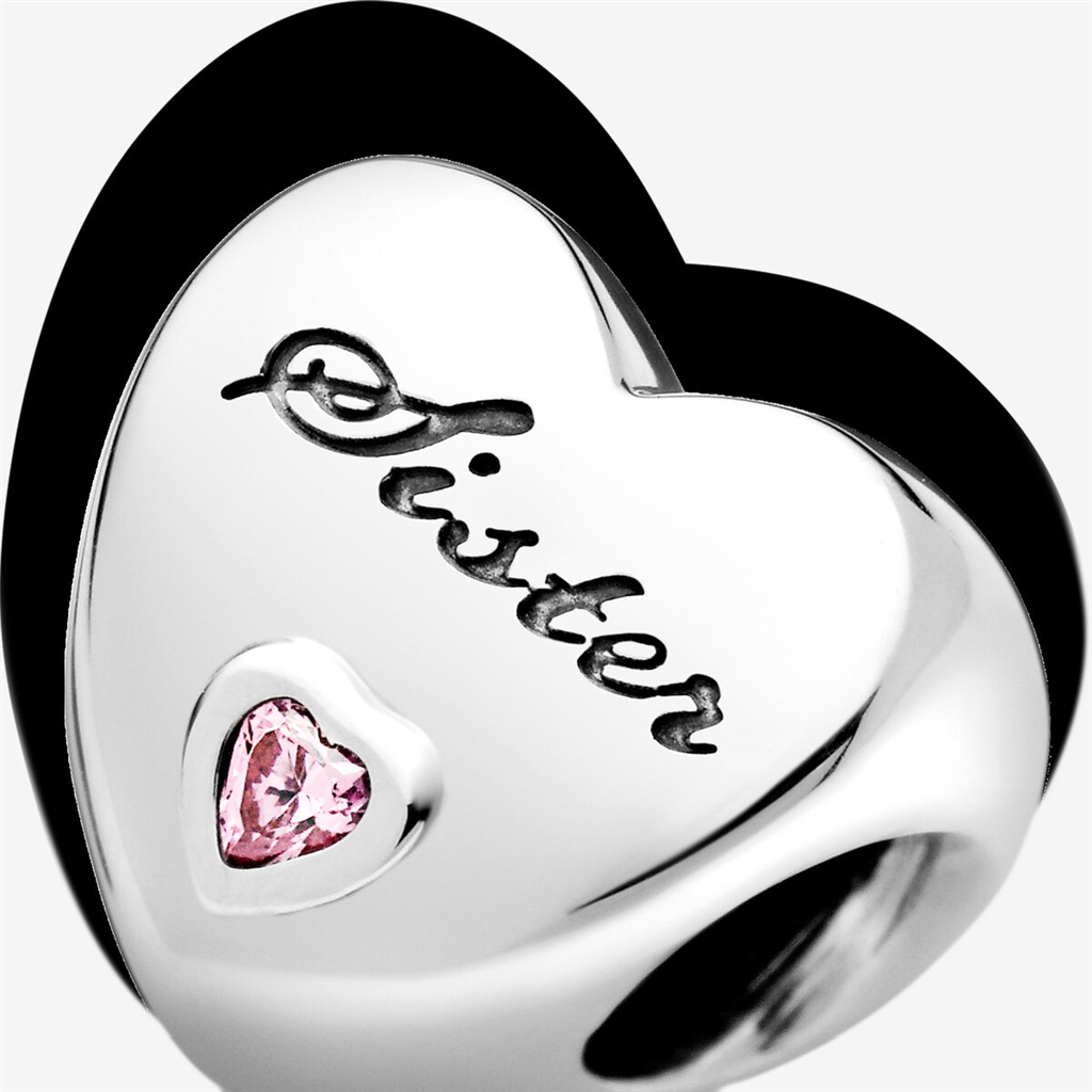 Pandora Moments Sister Heart Charm