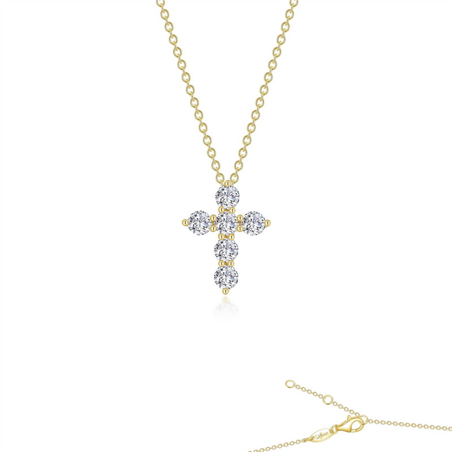 Lafonn 1.02 CTW Simulated Diamond Cross Pendant Necklace