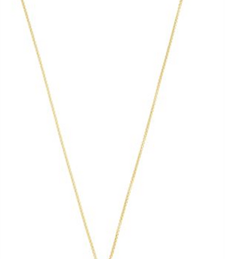 14K Yellow Gold Polished Cross Pendant Necklace