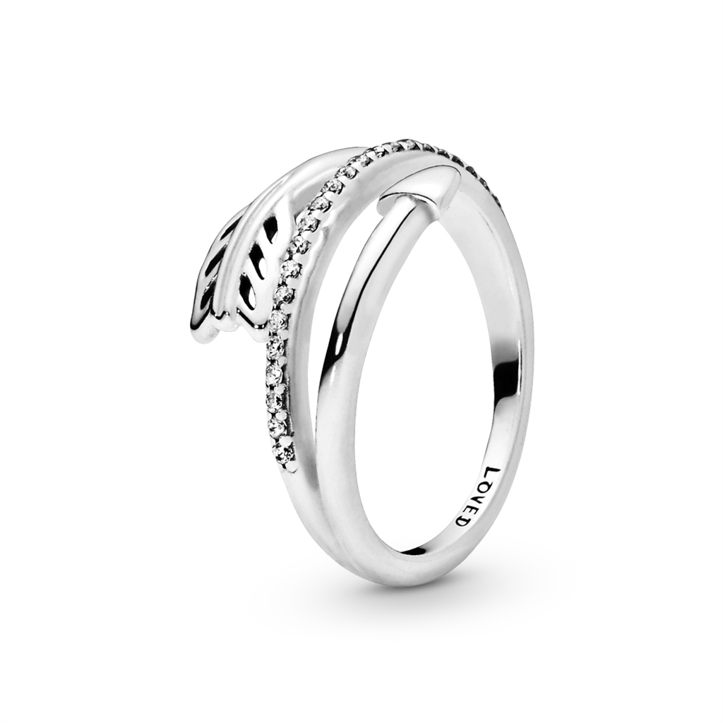Pandora Moments Wrap Around Arrow Ring Size 4.5
