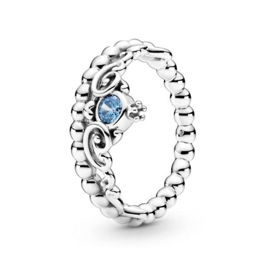 Pandora - Disney, Cinderella Blue Tiara Ring Size 6