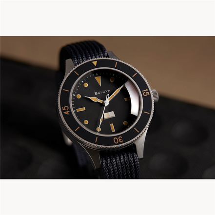 Bulova Men's Archive MIL-Ships-W-2181 Automatic Black Dial Watch