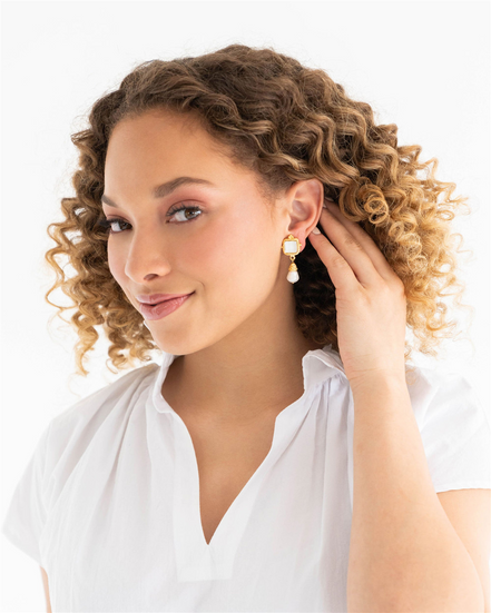 Susan Shaw Madeline Pearl Drop Earrings