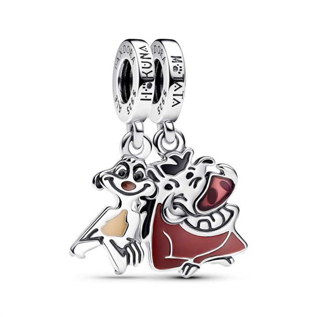 Pandora - Disney, The Lion King Timon & Pumbaa Splittable Dangle Charm