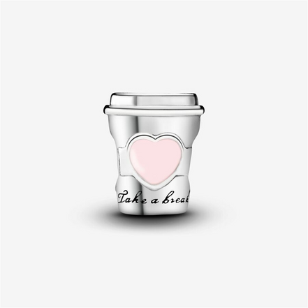 Pandora Moments Take A Break Coffee Cup Charm