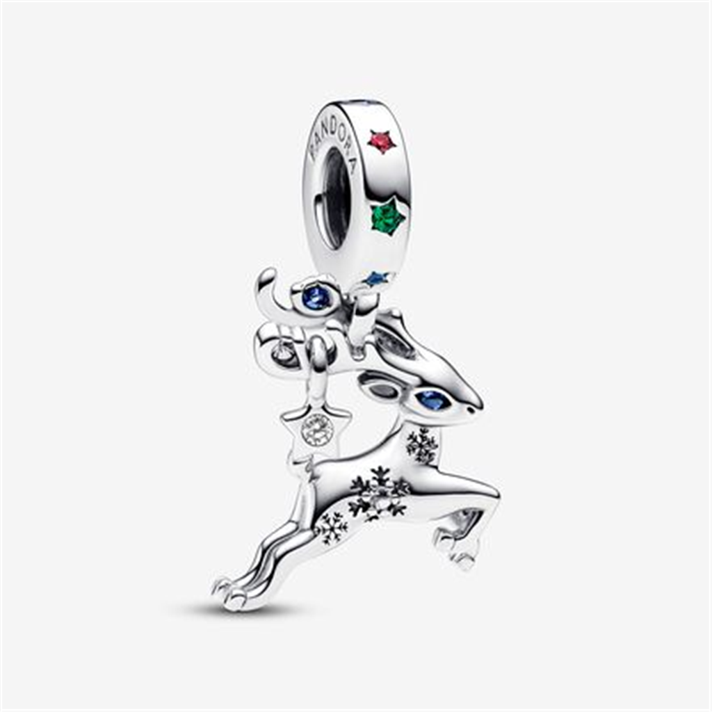 Pandora Moments Magical Christmas Reindeer Dangle Charm
