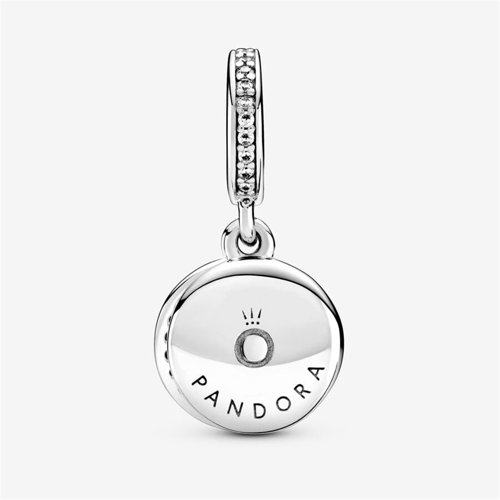 Pandora Moments Sparkling Red Disc Double Dangle Charm