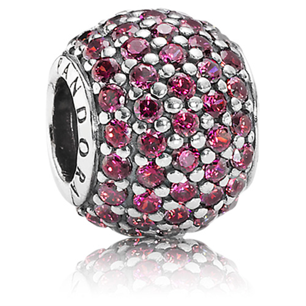 Red Pave Lights Charm