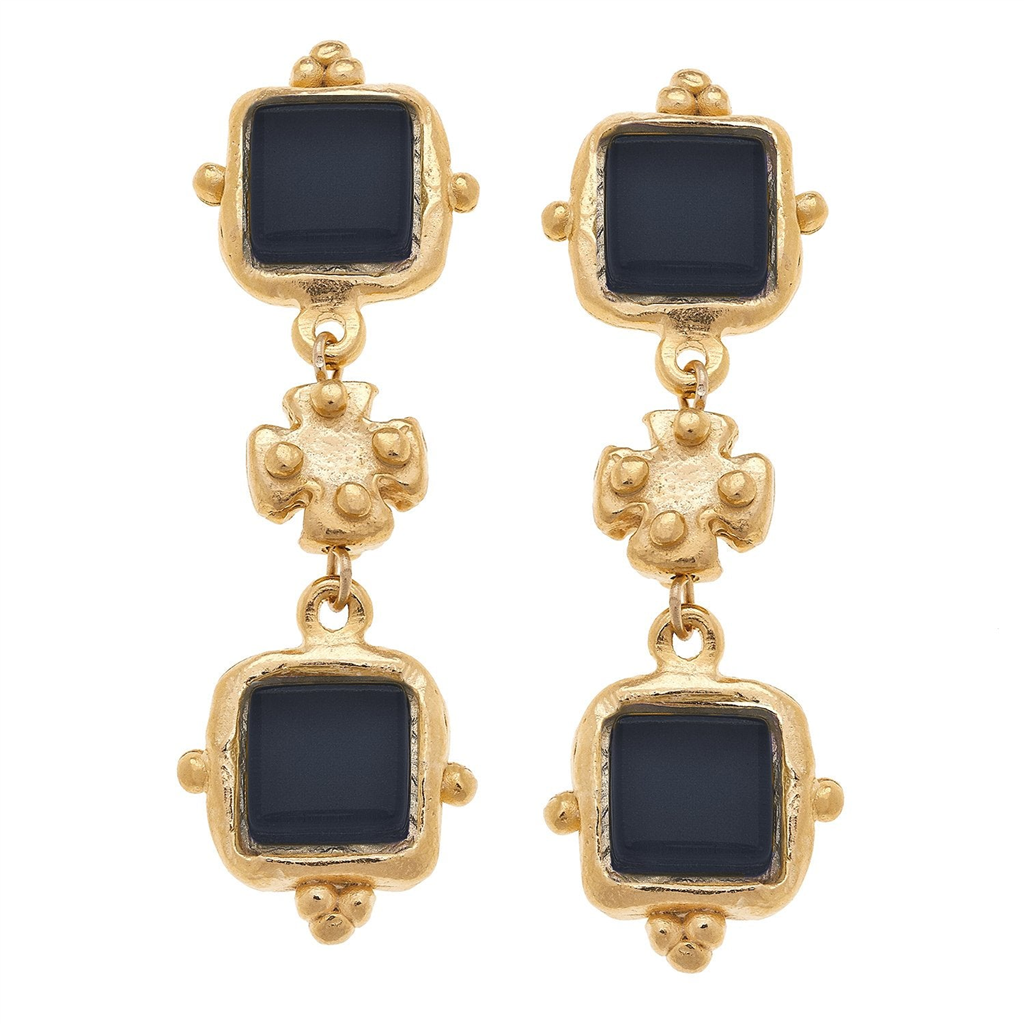Susan Shaw Charlotte Deux Tier Earrings