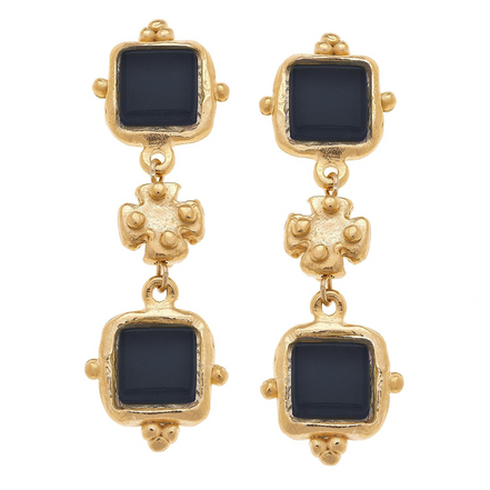 Susan Shaw Charlotte Deux Tier Earrings
