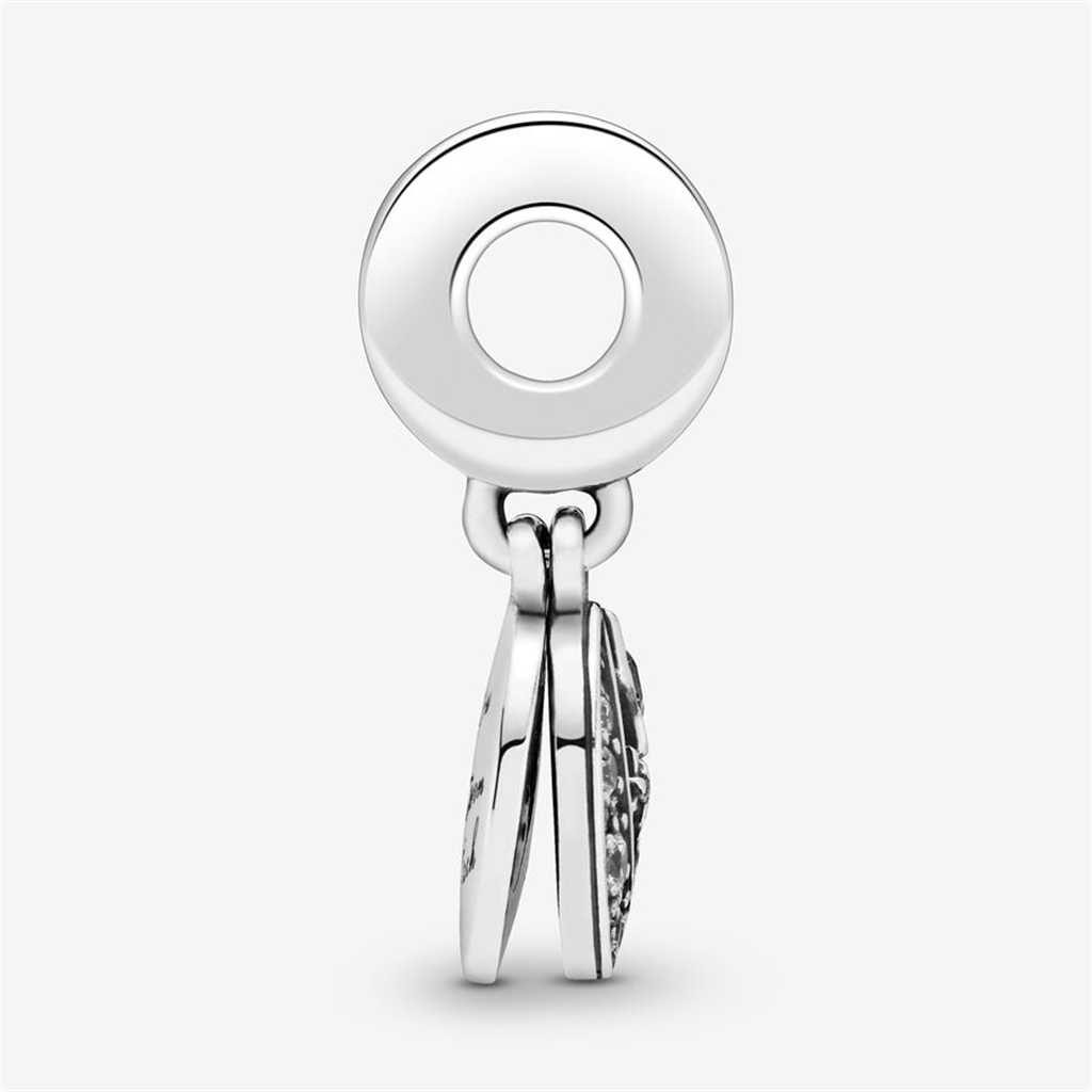 Pandora Moments Moon And Star Silver Dangle