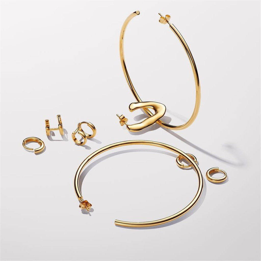 Pandora Essence Organically V-shaped Open Hoop Earrings