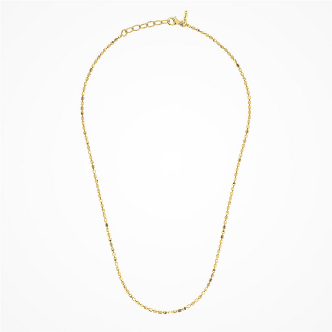Desmos 18K Yellow Gold Design Mirror Necklace 18"
