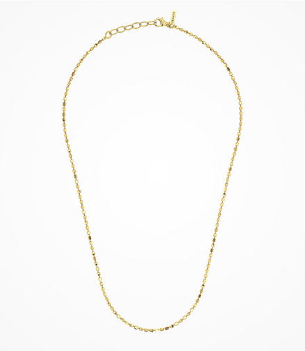 Desmos 18K Yellow Gold Design Mirror Necklace 18"