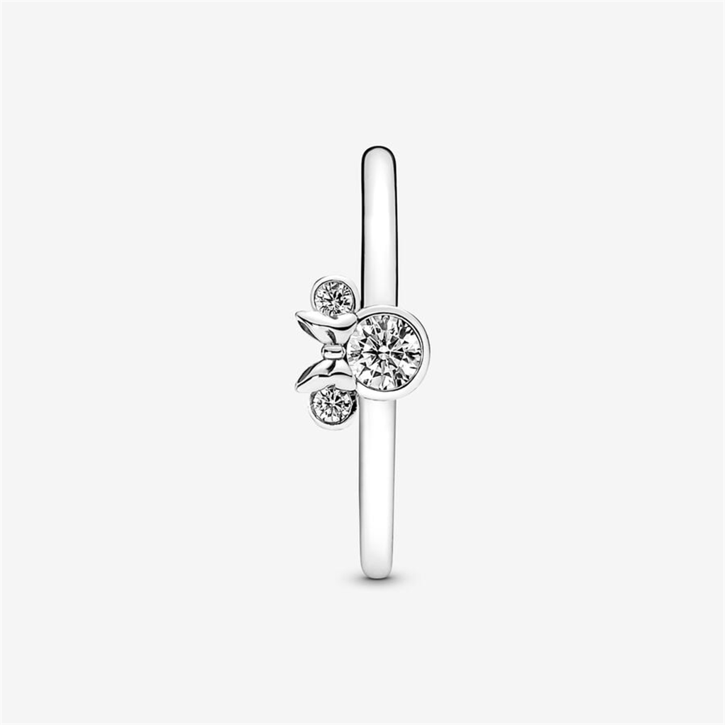 Pandora Disney Minnie Mouse Sparkling Head Ring Size 6