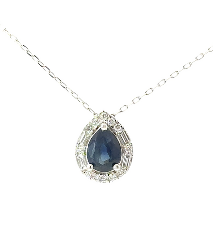 Sapphire and Diamond Necklace