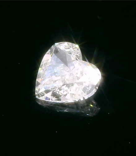 1.0Ct F-Si2 Heart Shaped Diamond Gia Cert