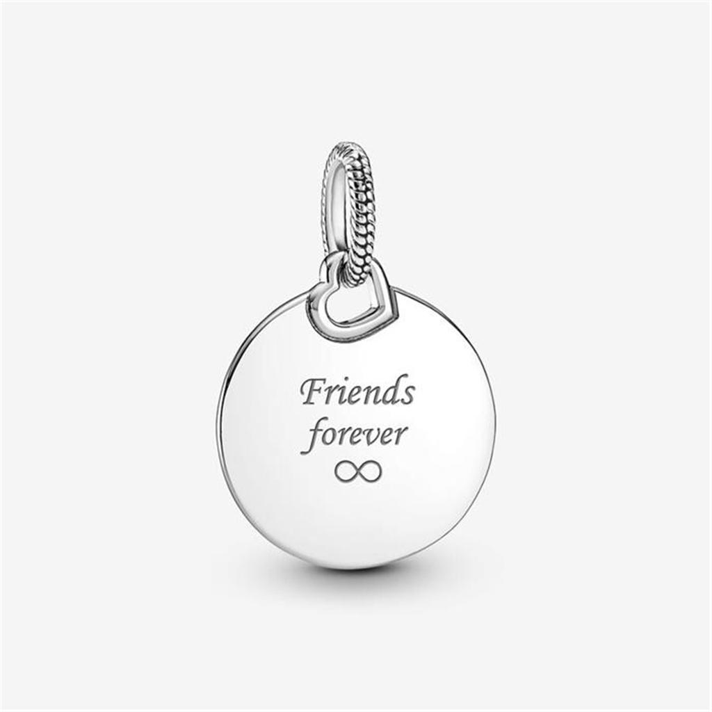 Pandora ME/Moments Silver Engravable Round Tag Pendant