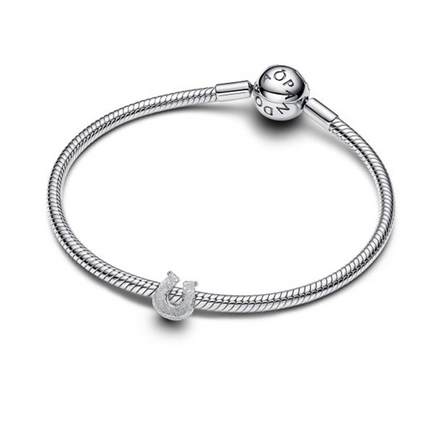 Pandora Textured Horseshoe Mini Charm