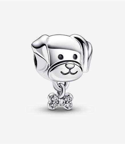 Pandora Moments Pet Dog And Bone Charm