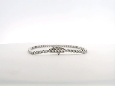 14K White Gold 2 CTW Diamond Tennis Bracelet