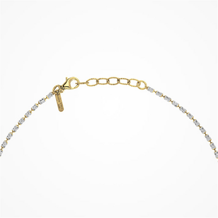 Desmos Two Tone Design Typhoon Necklace 18"