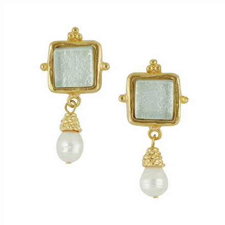 Susan Shaw Madeline Pearl Drop Earrings