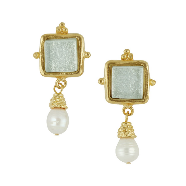Susan Shaw Madeline Pearl Drop Earrings
