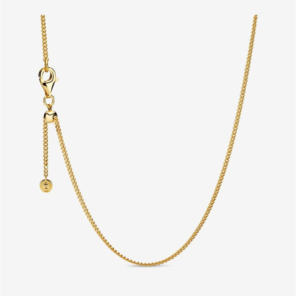 Pandora Moments Adjustable Curb Chain Necklace 60"