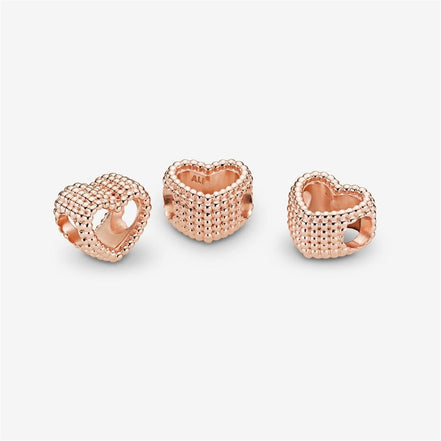 Pandora Moments Beaded Open Heart Charm