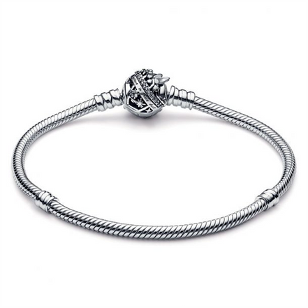 Pandora Disney Tinker Bell Clasp Moments Snake Chain Bracelet Size 19