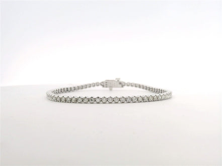14K White Gold 2 CTW Diamond Tennis Bracelet