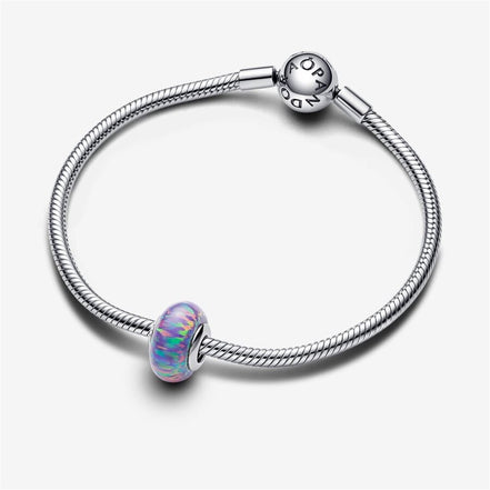 Pandora Moments Opalescent Purple Murano Charm