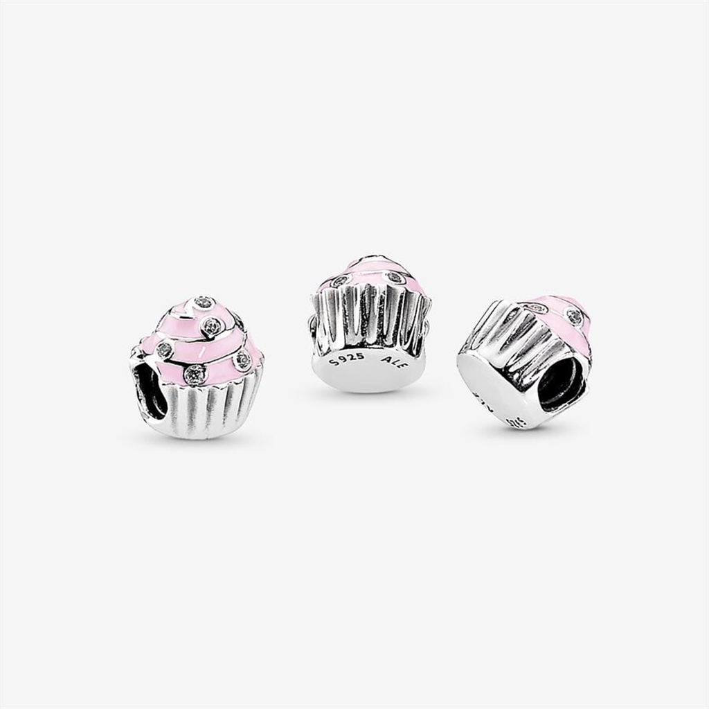 Pandora Moments Pink Cupcake Charm