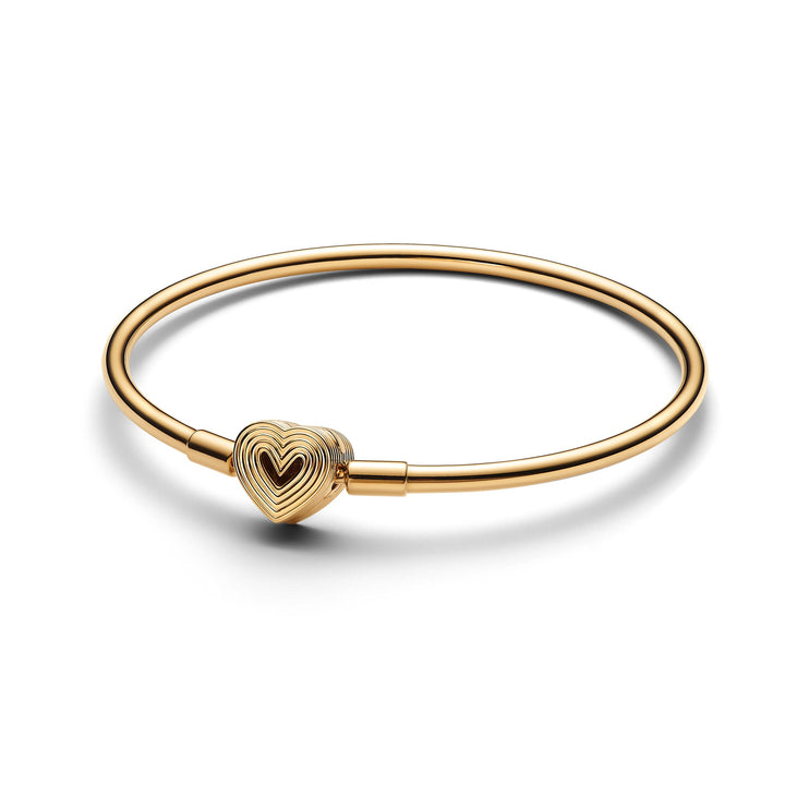 Pandora Radiating Heart Clasp Bangle Size 19 – Hannoush NC