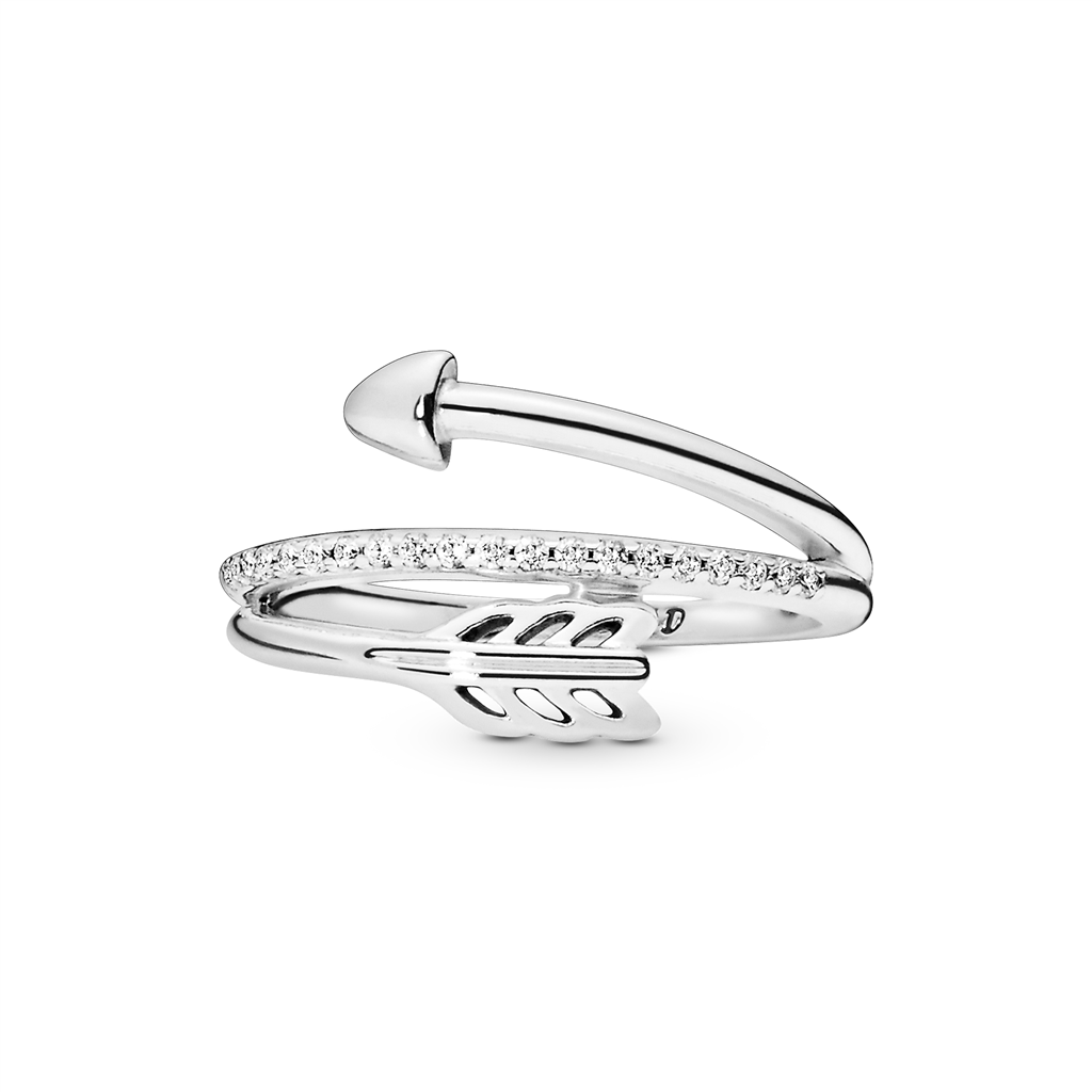 Pandora Moments Wrap Around Arrow Ring Size 4.5