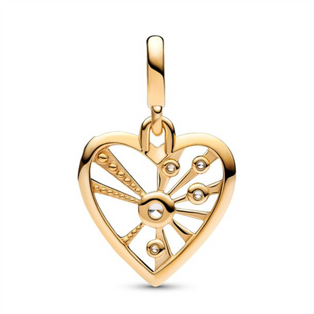 Pandora ME Heart And Rays Medallion Charm