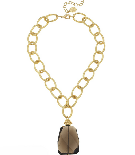 Susan Shaw Elizabeth Genuine Quartz Necklace