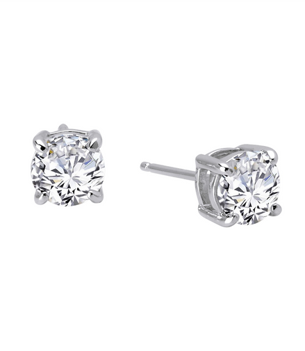 Lafonn 2.50 CTW Simulated Diamond 4 Prong Solitaire Stud Earrings