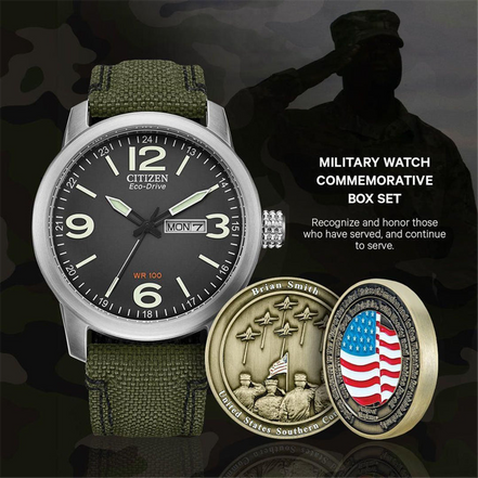 Citizen Men's Military Watch Commemorative Box Set