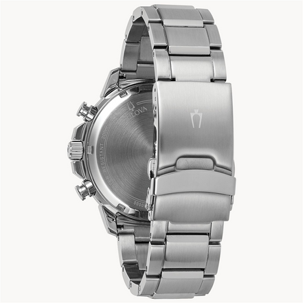 Bulova Men's Marine Star Black Dial Chronograph Watch