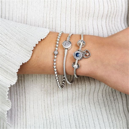 Pandora Signature Beads And Pavé Bracelet Size 21