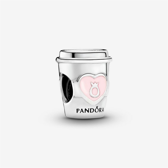 Pandora Moments Take A Break Coffee Cup Charm