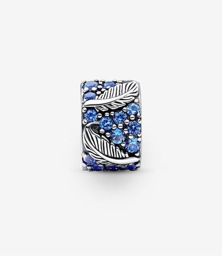Pandora Moments Curved Feather And Pavé Clip Charm