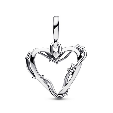 Pandora ME/Moments Wire Heart Medallion Charm