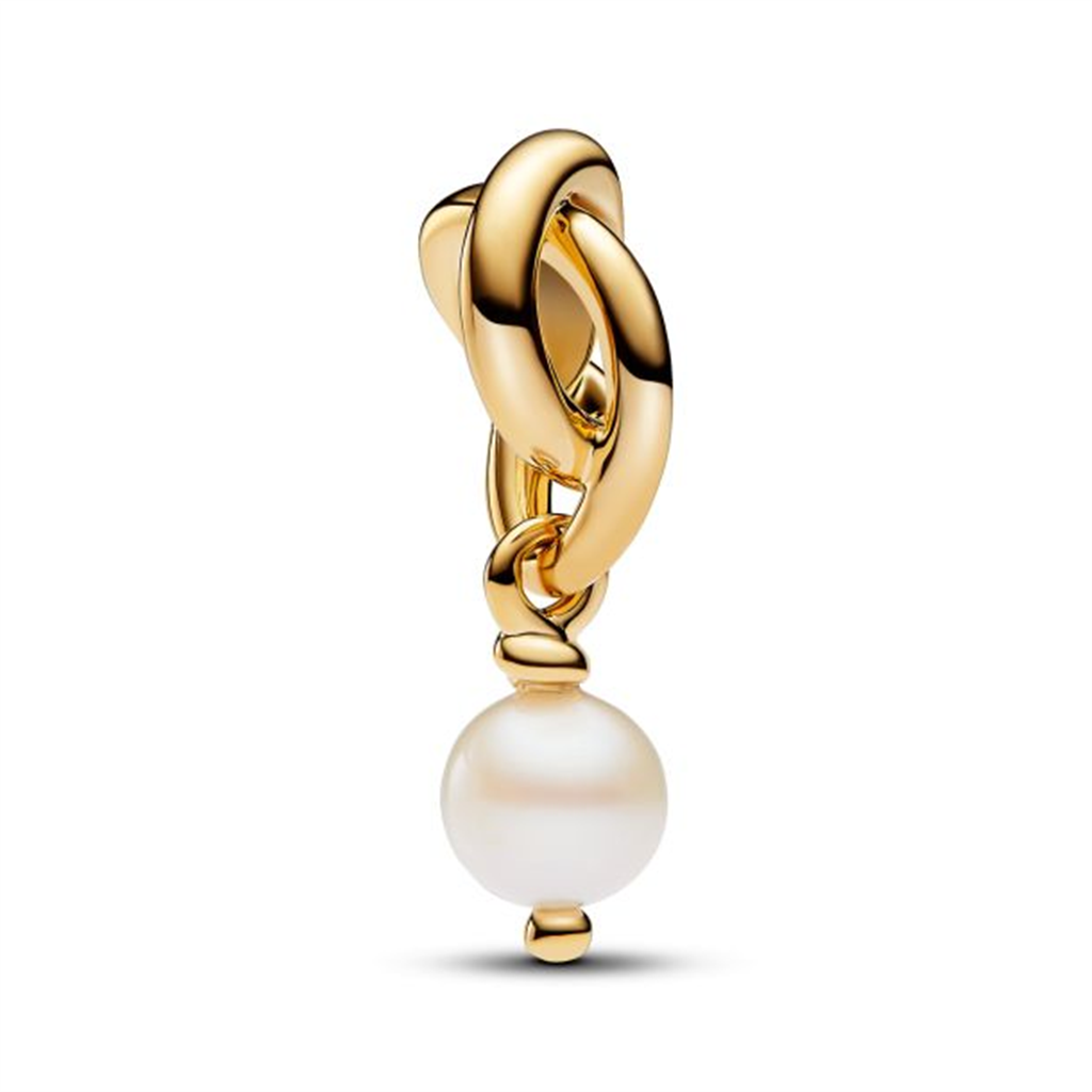 Pandora Moments June Birthstone Treated Freshwater Cultured Pearl Eternity Circle Dangle Charm