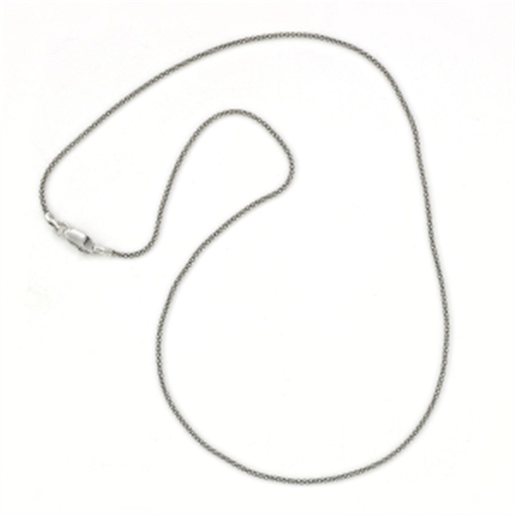 20" Popcorn Chain Sterling Silver Oxidized Pop Corn Chain