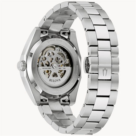 Bulova Men's Surveyor Automatic Stainless Steel Watch With Brown Dial
