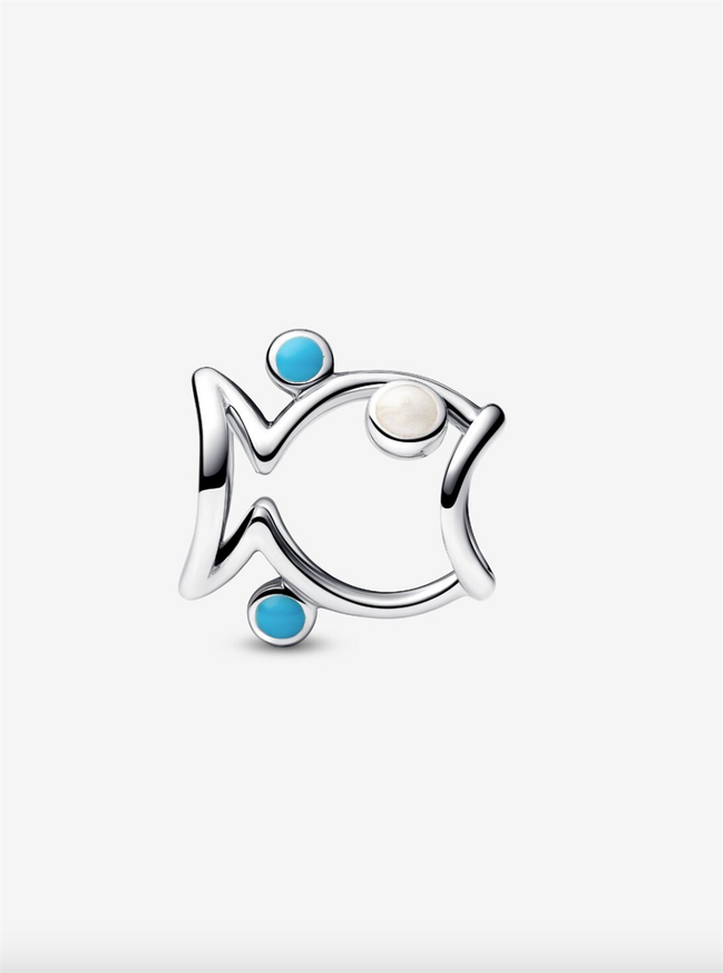 Pandora Openwork Fish Charm Sterling Silver